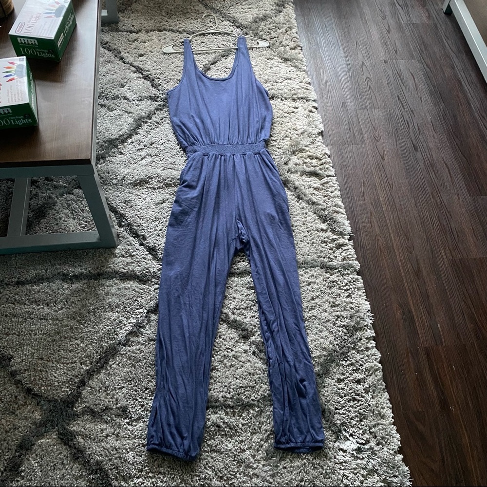 Aerie blue romper NEVER WORN size M